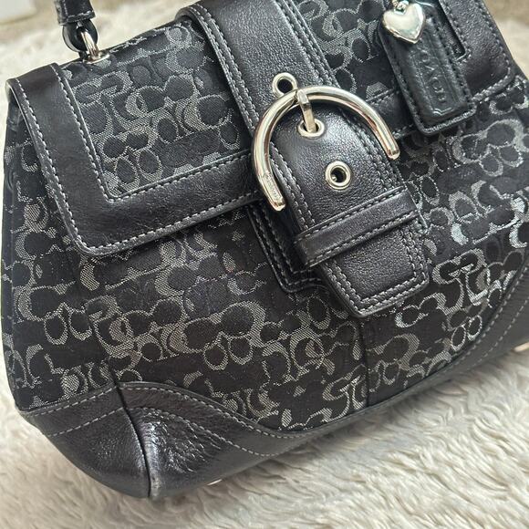 Coach Limited Edition Madison Evening Black Metallic Lurex Vintage Mini Bag - Picture 6 of 14